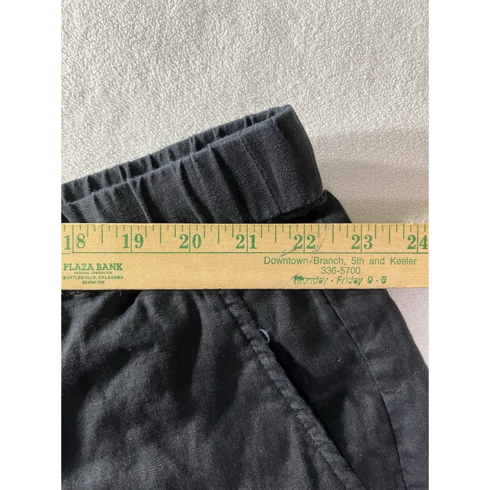 Eileen Fisher Organic Linen Black Shorts Sz 3XL —Stitching Issue - Picture 4 of 9